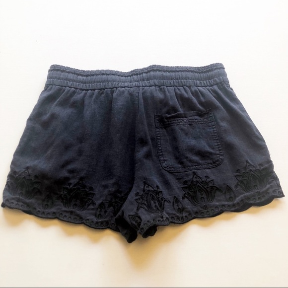 Anthropologie HEI HEI Embroidered Linen Shorts - Picture 5 of 8